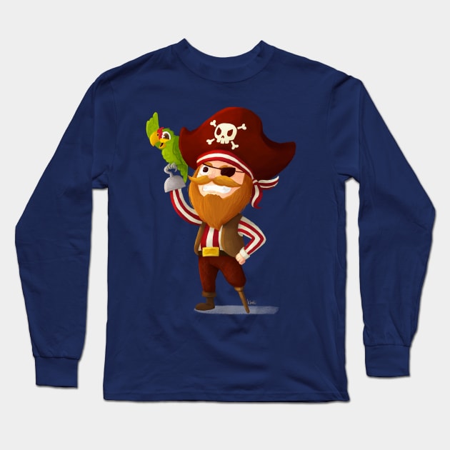 Pirata Long Sleeve T-Shirt by Khatii